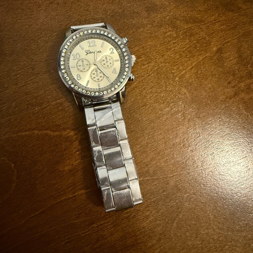 Silver Geneva Watch